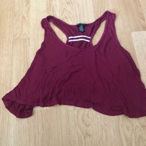 Maroon crop top